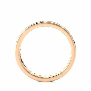 Anillo de Bodas de Diamantes con Engaste de Canal Redondo para Mujer - Product Image 4