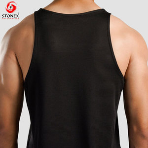 Camiseta sin Mangas de Alta Calidad para Hombre, Informal, Transpirable, de Secado Rápido, Ligera, para Gimnasio, Verano, Poliéster/Algodón, Logotipo Personalizado, Soporte OEM ODM - Product Image 5