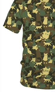 <b>Men's</b> Camouflage for Cat 3D Printed Summer <b>T</b>-<b>Shirt</b> Casual Short Sleeve Top Trendy Fashion Clothing with Blank Design - Product Image 5