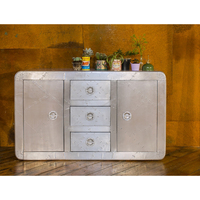 Bureau moderne industriel à quatre tiroirs, mobilier unique pour la maison, salon, tables basses en acier aluminium