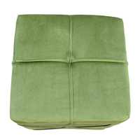 Pouf ottoman moderne en tissu velours |   Décoration d'intérieur en forme de cube pour salon et chambre à coucher |   Pouf en tissu personnalisable