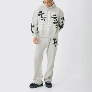 Ensemble survêtement en coton de qualité supérieure personnalisé pour homme, sweat-shirt à capuche et pantalon de jogging, sweat-shirt à capuche surdimensionné, pantalon de survêtement imprimé, ensemble 2 pièces pour homme - Product Image 5