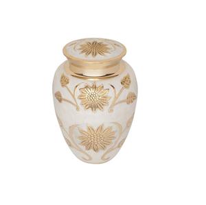 Urna de cremación de latón granate con recuerdo, urna grande elegante y segura para cenizas, urnas de cremación conmemorativas funerarias - Product Image 2