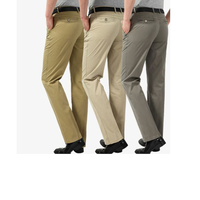 Pantalon Chino Homme Haute Qualité 2026 Nouvelle Collection Décontracté Chic Coupe Droite Toile Lourde Respirant Anti-Plis