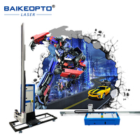 Mesin Cetak UV Inkjet 3D 5 Warna 2 in 1 untuk Lantai, Dinding, dan Permukaan Lainnya, Double Head TX800 Otomatis, Mesin Pengecatan Fleksibel Baru