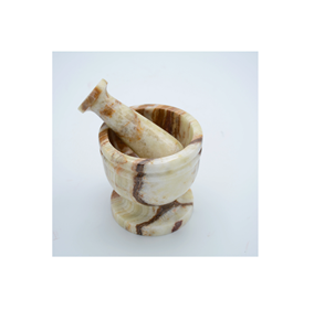 India Manufacturer Customized Marble Mortar and Pestle Grey Color <b>Kitchen</b> <b>Accessories</b> Handmade Hot Sale Product - Product Image 5
