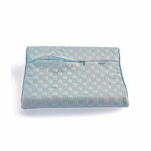 Almohada de cuello Cervical de tela fresca Soporte ergonómico de espuma viscoelástica de látex moderno con almohadas de cama con patrón geométrico - Product Image 5
