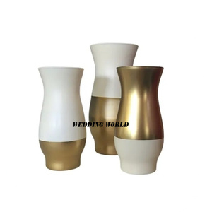 Vase à fleurs en acier inoxydable Porte-fleurs de designer fait à la main de qualité supérieure Porte-fleurs fantaisie décoratif élégant classique - Product Image 3