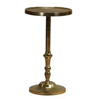 Table d'appoint en métal vintage de qualité durable de style coulée pour meubles de salon de maison ou d'hôtel avec table centrale d'angle élégante