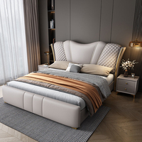 Ensemble de meubles de chambre à coucher, style moderne et design, lit king size de luxe, moderne