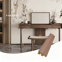 Panneau mural semi-arc en composite bois bambou, classique et moderne, étanche, classe E0, ignifuge classe B1, pour hôtels, commerce et salons