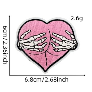 Parches Bordados Termoadhesivos de Alta Calidad y Bajo Pedido Mínimo, Parches de Terror para Ropa, Etiquetas para Gorras, Parches Tejidos para Ropa - Product Image 4