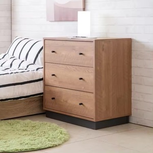 Muebles de armario de dormitorio modernos de uso en apartamentos con tablero de partículas de almacenamiento/acabado laminado de papel MDF - Product Image 5