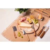 Juego de Cuchillos para Carne Tradicionales Tomahawk de 4 Piezas, Personalizados, con Cuchara y Tenedor, Hojas de Acero Inoxidable, Mangos de Madera, Aptos para Lavavajillas