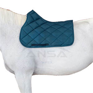 Tapis de selle de cheval d'équitation en coton satiné pleine grandeur, matériau en cuir mousse pailleté, service de personnalisation OEM à cheval - Product Image 5