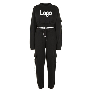 Ensemble de survêtement de jogging sur mesure de haute qualité, vêtements de sport, ensemble deux pièces pour femmes, costumes d'été - Product Image 4