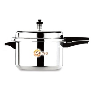 Olla a Presión de Acero Inoxidable de Alta Calidad de 7.5 Litros, Ecológica para Estufas de Inducción y de Gas, Fácil de Usar, Importada de la India - Product Image 6