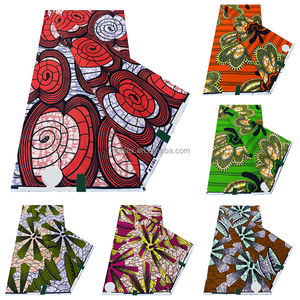 Nouveauté Vente en Gros 100% Coton Super Qualité Or Tissus Hollandais Ankara Imprimé Wax 6 Yards Capulana Tissu Africain - Product Image 2