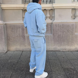 Chándal de poliéster para hombre, chándal personalizado, conjunto de Jogger, Etiqueta Privada, chándal en blanco, chándal para correr, conjunto de pantalones de chándal para hombre - Product Image 3