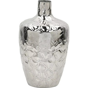 Fait à la main Dernier Designer Fleur Vase Clair Brillant Argent Métal Nouveau Style Côtier pour La Décoration Intérieure - Product Image 5