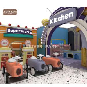 Maison de jeu de rôle pour enfants Supermarché Cuisine Police Doctor Station Ensemble de salle de jeux pour enfants Aire de jeux pour enfants - Product Image 5