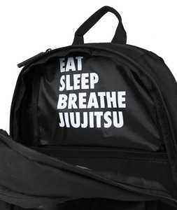 Sac à dos étudiant imperméable rayé noir Oxford, léger, grande capacité, pour l'école, les voyages, le campus, les activités de plein air et le Jiu Jitsu - Product Image 5