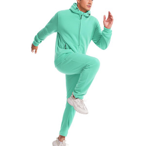 Personalizado 100% algodón Impresión personalizada Jogging Track Sweat Suit Unisex Hombres Jogger Sweatsuit Chándal Pantalones de chándal Conjunto con capucha - Product Image 3