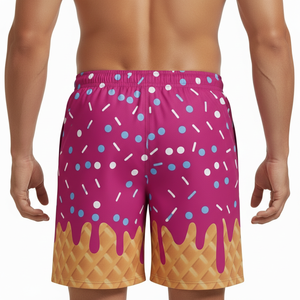 Candy Dad&Me Waffle Ice-Trunk Summer Casual Parent-child Sports <b>Lounge</b> Breathable Eco-Friendly Quick Dry Sublimated Polyester - Product Image 3