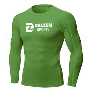 100% Polyester Gym Fitness T-<b>Shirt</b> Men's <b>Moisture</b> <b>Wicking</b> Sportswear Running Workout Training Solid Design Wholesale Rash Guard - Product Image 5