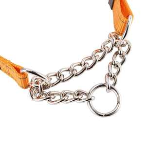 <b>Dog</b> Chain <b>Collars</b> Chew Proof Metal Chain Strong <b>Martingale</b> Adjustable Reflective Nylon for Medium <b>Dogs</b> <b>Collars</b> Best Price - Product Image 2
