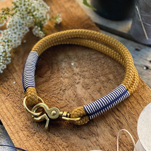 Diseño de cuerda | Collar de perro de cuero hecho a mano en Hertfordshire para galgo y Whippet - Product Image 1