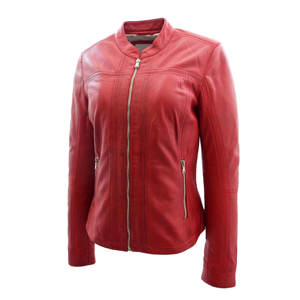 Vestes en cuir véritable à manches longues de haute qualité pour femmes nouveau Design XS-7XL grande taille respirant et teint pour l'automne et l'hiver - Product Image 4