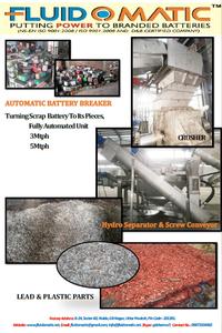 Unidad de rotura y trituración de batería de plomo hidromecánica - Product Image 2