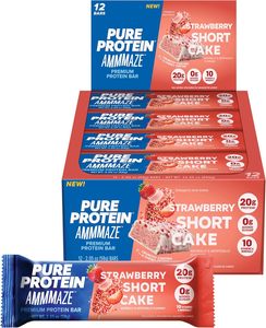 Pure Protein AMMMAZE Strawberry Shortcake Protein <b>Bars</b> (12 ct) - Product Image 4