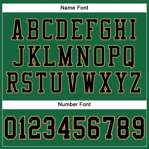 Adult Football Jersey Dark Green Color with Custom Logo Number 100% Polyester Breathable Anti-Bacterial Short Sleeve for Team - Product Image 4