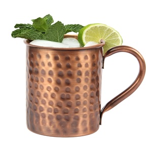 Tasse en cuivre de haute qualité 500 ml droite Moscow Mule - Product Image 3
