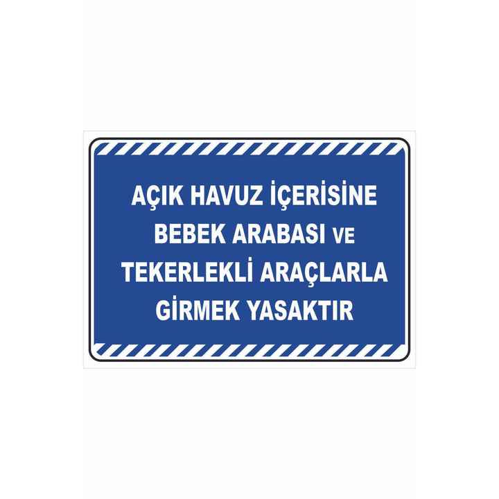 OUTDOOR POOL BABY STROLLER 70x100 cm Sticker