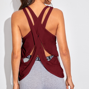 Camiseta sin mangas para mujer, personalizada, transpirable, con logo frontal, de alta calidad, para entrenamiento y fitness, precio al por mayor - Product Image 5