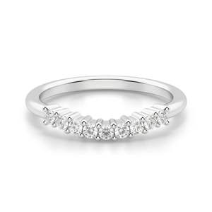 Ensemble de mariée en diamant coupe ronde pour femme - Product Image 1