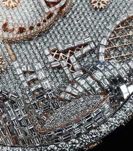 Rose Gold Plated Letter Pendant <b>Personalized</b> Hip Hop <b>Necklace</b> Custom Logo <b>Name</b> GIA Certified Moissanite Stone Charm Jewelry - Product Image 2