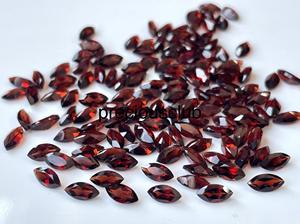 Granate rojo natural 5x10mm Marquesa facetada Calidad AAA-Granate Marquesa facetada Calidad AAA - Product Image 3