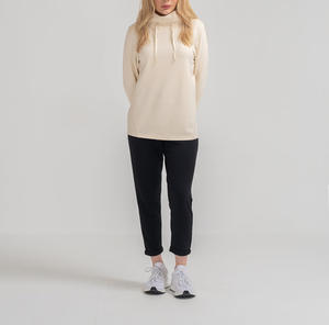 Venta al por mayor en blanco personalizado sudaderas con capucha y pantalones de gran tamaño mujeres sublimación sólido sudaderas con capucha para las mujeres - Product Image 2