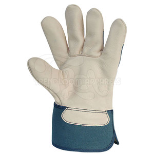 Wholesale Lightweight Customizable Anti-Slip Breathable Comfortable Leather Safety Cuff Durable 14 Inch Silicone-free Gloves - Product Image 3