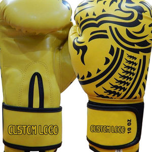 Gants de boxe en cuir professionnels de qualité supérieure, gants d'entraînement MMA Muay Thai, personnalisation de la marque, réglables pour le bracelet - Product Image 2