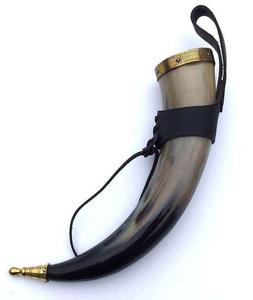 100% corne à boire Viking buffle naturelle avec corne de taille solitaire pour l'eau de corne de bière avec le meilleur grossiste de qualité de l'Inde - Product Image 1