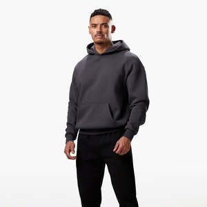 Sudadera con capucha de peso pesado 500GSM para hombre, sudadera de algodón 100% en Color sólido para otoño e invierno, técnicas bordadas de moda informal - Product Image 6
