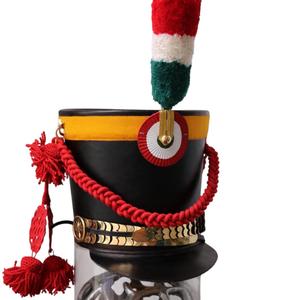 Casco Shako Napoleónico francés, gorra bicorne sólida de lana con correa ajustable, Unisex, para exteriores, cuatro estaciones Shako - Product Image 6