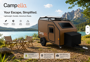 Lightweight Off Road Travel Trailer Steel Caravan Camper Ready Solar Ready for Overland <b>Camping</b> - Product Image 1