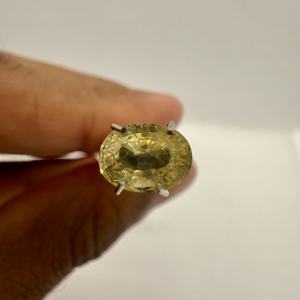 El MEJOR PRECIO DE CALIDAD EN Mossinate Zafiro natural Color amarillo Piedras preciosas en bruto sueltas Corte ovalado en la mejor calidad maravillosa - Product Image 3