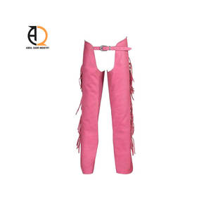 Chaps en cuir pour moto, chaps simples pour motards, pantalon de moto, chaps en cuir vintage de style cowboy - Product Image 1